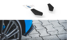 Street Pro Heck Ansatz Flaps Diffusor für Ford Focus RS Mk3 SCHWARZ