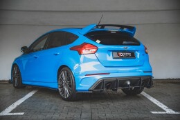 Street Pro Heck Ansatz Flaps Diffusor passend für Ford Focus RS Mk3 rot