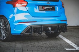 Street Pro Heck Ansatz Flaps Diffusor passend für Ford Focus RS Mk3 rot