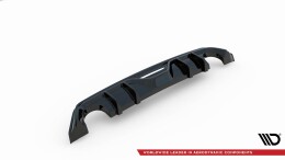 Heck Ansatz Diffusor passend für Toyota GR Yaris Mk4 schwarz Hochglanz