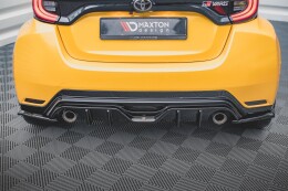 Heck Ansatz Flaps Diffusor V.3 für Toyota GR Yaris Mk4 schwarz Hochglanz