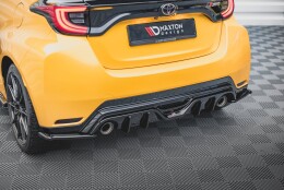 Heck Ansatz Flaps Diffusor V.3 passend für Toyota GR Yaris Mk4 schwarz Hochglanz
