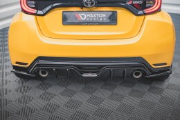 Heck Ansatz Flaps Diffusor V.3 passend für Toyota GR Yaris Mk4 schwarz Hochglanz
