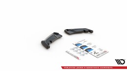 Heck Ansatz Flaps Diffusor V.3 passend für Toyota GR Yaris Mk4 schwarz Hochglanz