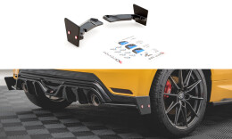Heck Ansatz Flaps Diffusor + Flaps für V.4 Toyota GR Yaris Mk4