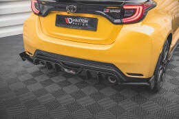 Street+ Heck Ansatz Flaps V.4 passend für Toyota GR Yaris Mk4 schwarz Hochglanz