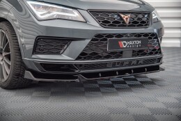 Cup Spoilerlippe Front Ansatz V.1 passend für Cupra Ateca Mk1 schwarz Hochglanz