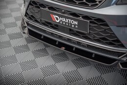 Cup Spoilerlippe Front Ansatz V.1 passend für Cupra Ateca Mk1 schwarz Hochglanz