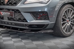 Cup Spoilerlippe Front Ansatz V.2 für Cupra Ateca Mk1 schwarz Hochglanz