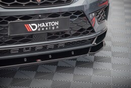 Cup Spoilerlippe Front Ansatz V.2 passend für Cupra Ateca Mk1 schwarz Hochglanz
