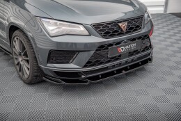 Street+ Spoilerlippe Front Ansatz V.2 passend für CUPRA Ateca Mk1 schwarz Hochglanz