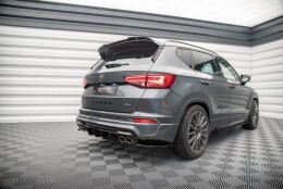 Heck Ansatz Diffusor passend für Cupra Ateca Mk1 / Mk1 Facelift schwarz Hochglanz