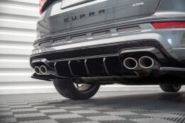 Heck Ansatz Diffusor passend für Cupra Ateca Mk1 / Mk1 Facelift schwarz Hochglanz