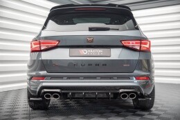 Heck Ansatz Diffusor passend für Cupra Ateca Mk1 / Mk1 Facelift schwarz Hochglanz