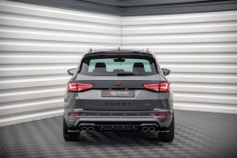 Heck Ansatz Flaps Diffusor passend für Cupra Ateca Mk1 / Mk1 Facelift schwarz Hochglanz
