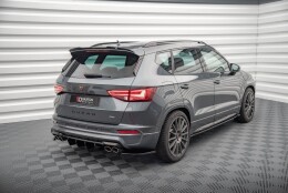 Heck Ansatz Flaps Diffusor passend für Cupra Ateca Mk1 / Mk1 Facelift schwarz Hochglanz
