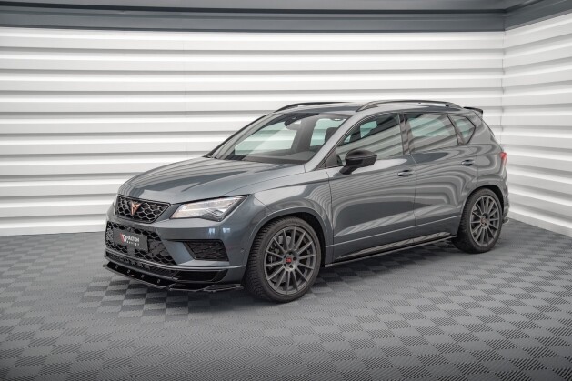 Seitenschweller Ansatz Cup Leisten für Cupra Ateca Mk1 / Mk1 FL schwarz Hochglanz