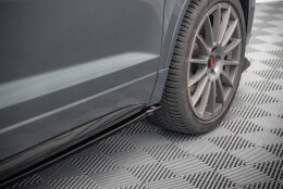 Seitenschweller Ansatz Cup Leisten passend für Cupra Ateca Mk1 / Mk1 Facelift schwarz Hochglanz