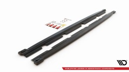 Seitenschweller Ansatz Cup Leisten passend für Cupra Ateca Mk1 / Mk1 Facelift schwarz Hochglanz