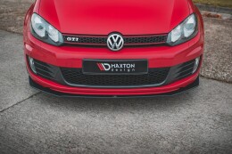 Street Pro Cup Spoilerlippe Front Ansatz V.3 für VW Golf 6 GTI Mk6 SCHWARZ