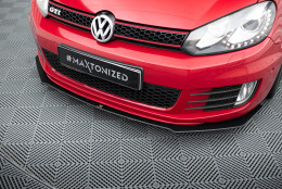 Street Pro Cup Spoilerlippe Front Ansatz V.3 passend für VW Golf 6 GTI Mk6 rot