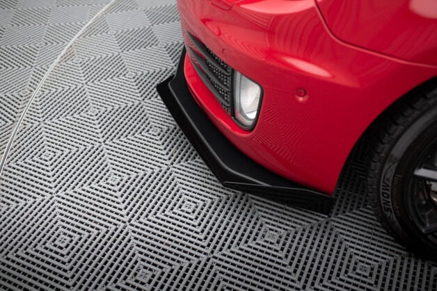 Street Pro Cup Spoilerlippe Front Ansatz V.3 passend für VW Golf 6 GTI Mk6 SCHWARZ+ HOCHGLANZ FLAPS