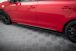 Street Pro Seitenschweller Leisten passend für VW Golf 6 GTI Mk6 rot