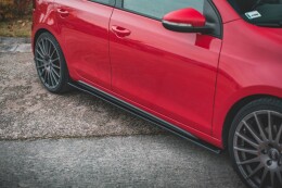 Street Pro Seitenschweller Ansatz Cup Leisten für VW Golf 6 GTI Mk6