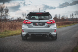 Heck Ansatz Diffusor für Ford Fiesta ST mk8 schwarz...