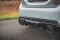 Heck Ansatz Diffusor für Ford Fiesta ST mk8 schwarz Hochglanz Heckansatz+Milltek Sport Endschalldämpfer TI + GPF System