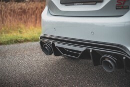Heck Ansatz Diffusor für Ford Fiesta ST mk8 + Milltek Sport Endschalldämpfer