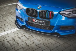 Front Flaps für BMW M135i F20 schwarz Hochglanz