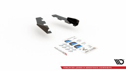 Hintere Seiten Flaps passend für BMW M135i F20 schwarz Hochglanz