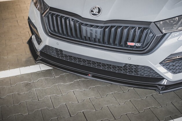 Cup Spoilerlippe Front Ansatz V.2 + Flaps für Skoda Octavia RS Mk4