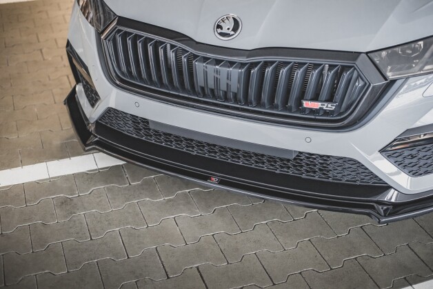 Cup Spoilerlippe Front Ansatz V.2 + Flaps passend für Skoda Octavia RS Mk4