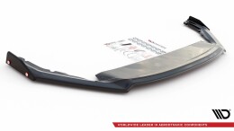 Cup Spoilerlippe Front Ansatz + Flaps V.2 für Skoda Octavia RS Mk4 schwarz Hochglanz