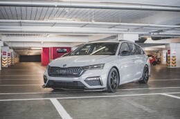 Cup Spoilerlippe Front Ansatz V.2 + Flaps für Skoda Octavia RS Mk4