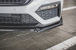 Street+ Spoilerlippe Front Ansatz V.2 + Flaps passend für Skoda Octavia RS Mk4