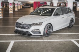 Cup Spoilerlippe Front Ansatz V.3 passend für Skoda Octavia RS Mk4 schwarz Hochglanz