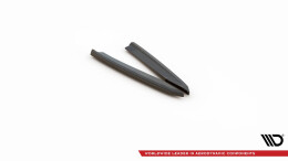 Heck Ansatz Flaps Diffusor V.1 passend für Skoda Octavia RS Liftback / Combi Mk4 Facelift schwarz Hochglanz