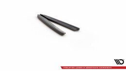 Heck Ansatz Flaps Diffusor V.1 passend für Skoda Octavia RS Liftback / Combi Mk4 Facelift schwarz Hochglanz
