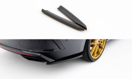 Street+ Heck Ansatz Flaps V.1 passend für Skoda Octavia RS Liftback / Combi Mk4 FL schwarz Hochglanz