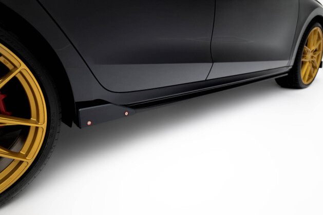 Street+ Seitenschweller Leisten V.2 + Flaps passend für Skoda Octavia RS Liftback / Combi Mk4 FL