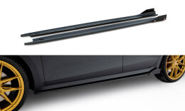 Seitenschweller Ansatz Cup Leisten V.2 passend für + Flaps passend für Skoda Octavia RS Liftback / Combi Mk4 Facelift