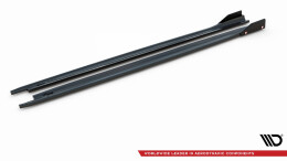 Street+ Seitenschweller Leisten V.2 + Flaps passend für Skoda Octavia RS Liftback / Combi Mk4 FL