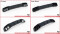 Heck Ansatz Diffusor + Endrohre chrom passend für Peugeot 308 GT Mk2 FL schwarz Hochglanz