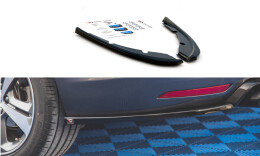 Heck Ansatz Flaps Diffusor V.2 passend für Peugeot 308 SW Mk2 Facelift schwarz Hochglanz