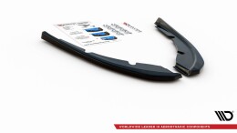 Heck Ansatz Flaps Diffusor V.2 passend für Peugeot 308 SW Mk2 Facelift schwarz Hochglanz