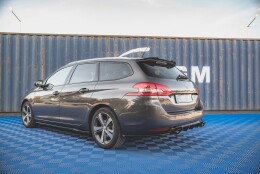Street+ Heck Ansatz Flaps V.2 passend für Peugeot 308 SW Mk2 schwarz Hochglanz