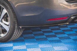 Street+ Heck Ansatz Flaps V.2 passend für Peugeot 308 SW Mk2 schwarz Hochglanz